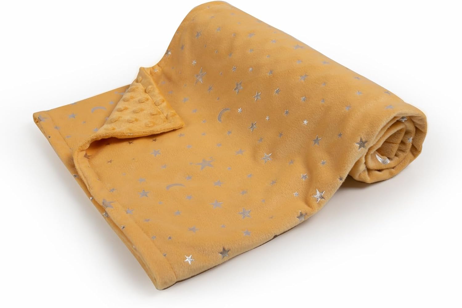 Donsonny Baby Blanket Soft Minky Reversible Star Moon Design