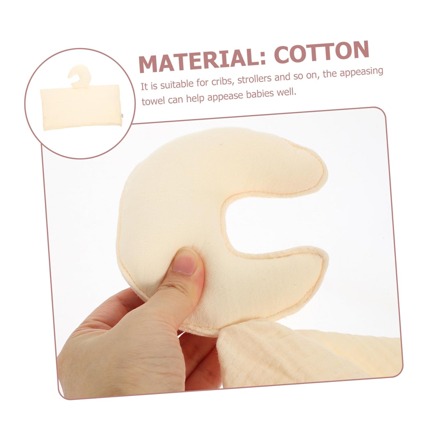 VICASKY Snuggle Blanket with Biting Design for Newborns