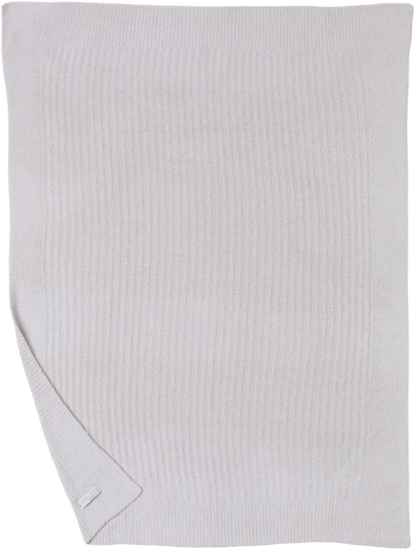 Barefoot Dreams CozyChic Lite Ribbed Blanket Almond 30x40 1