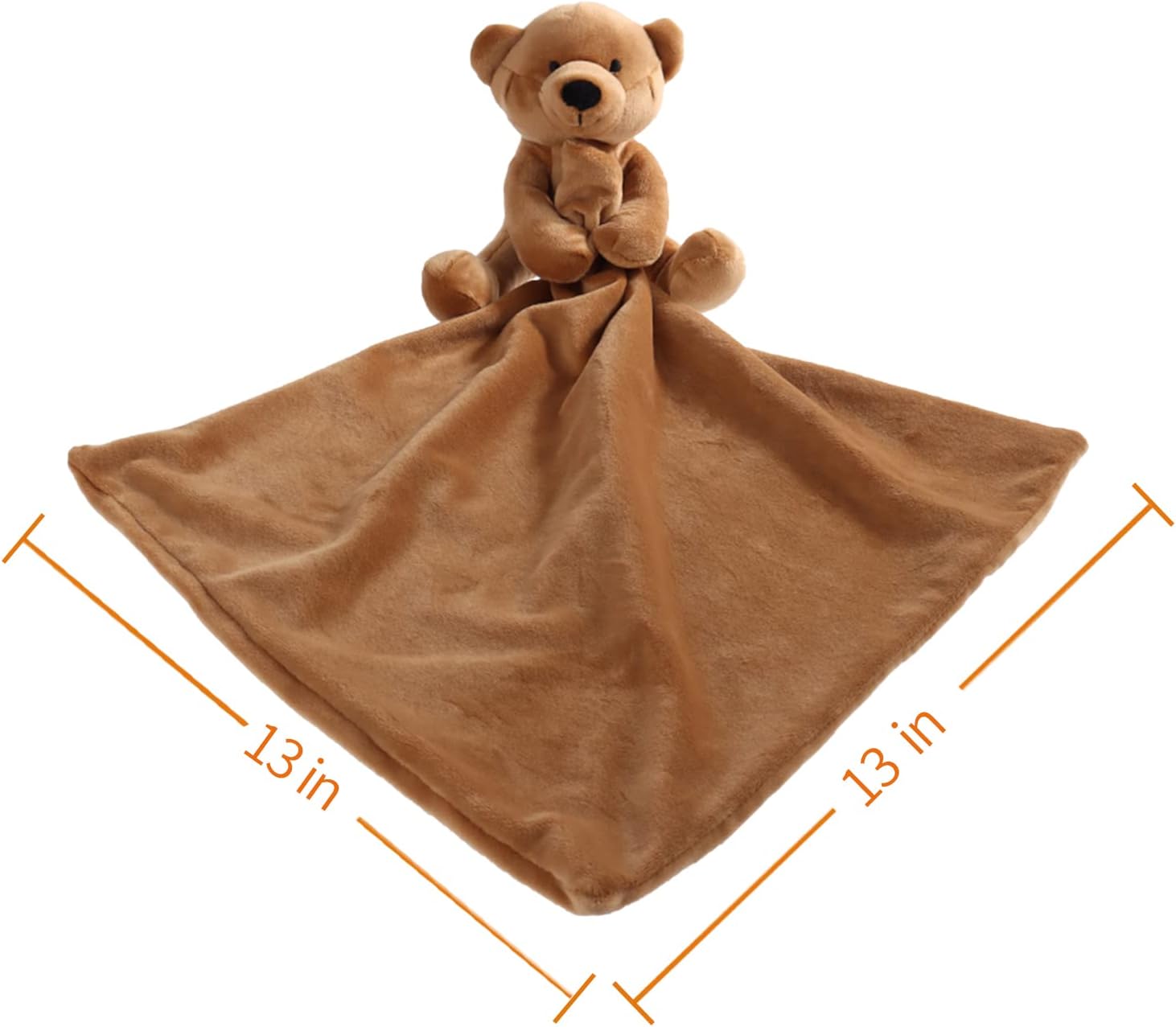 Apricot Lamb Brown Teddy Bear Bed Blanket 13 Inches