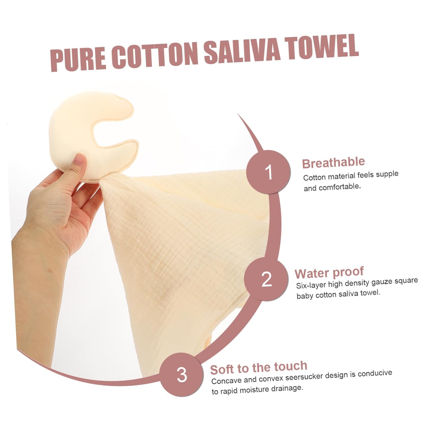 VICASKY Snuggle Blanket with Biting Design for Newborns