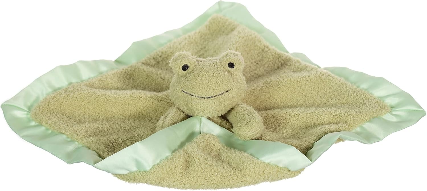 Apricot Lamb Green Frog Bed Blanket