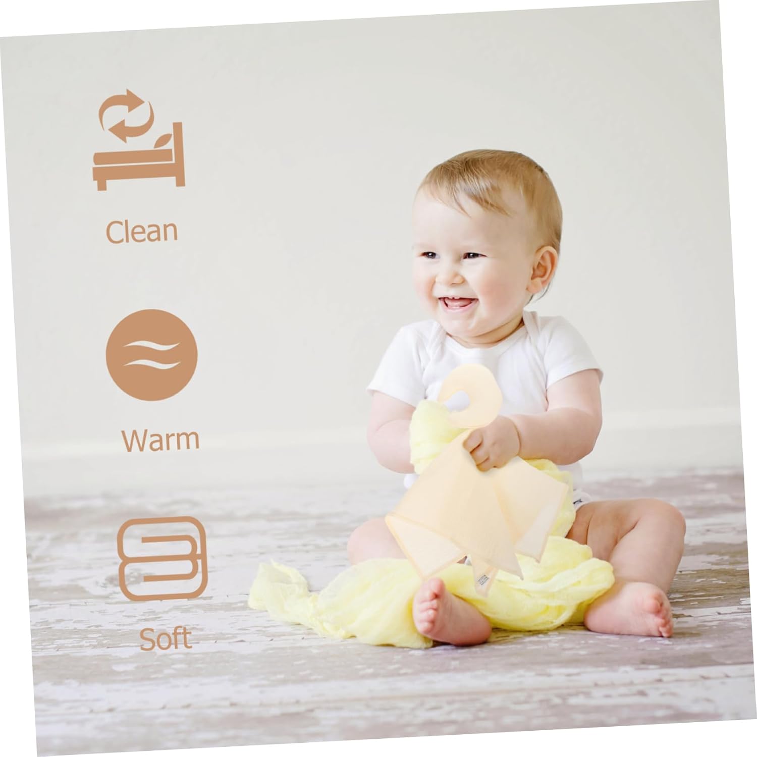 Kisangel Biting Towel Security Blanket for Newborns 1