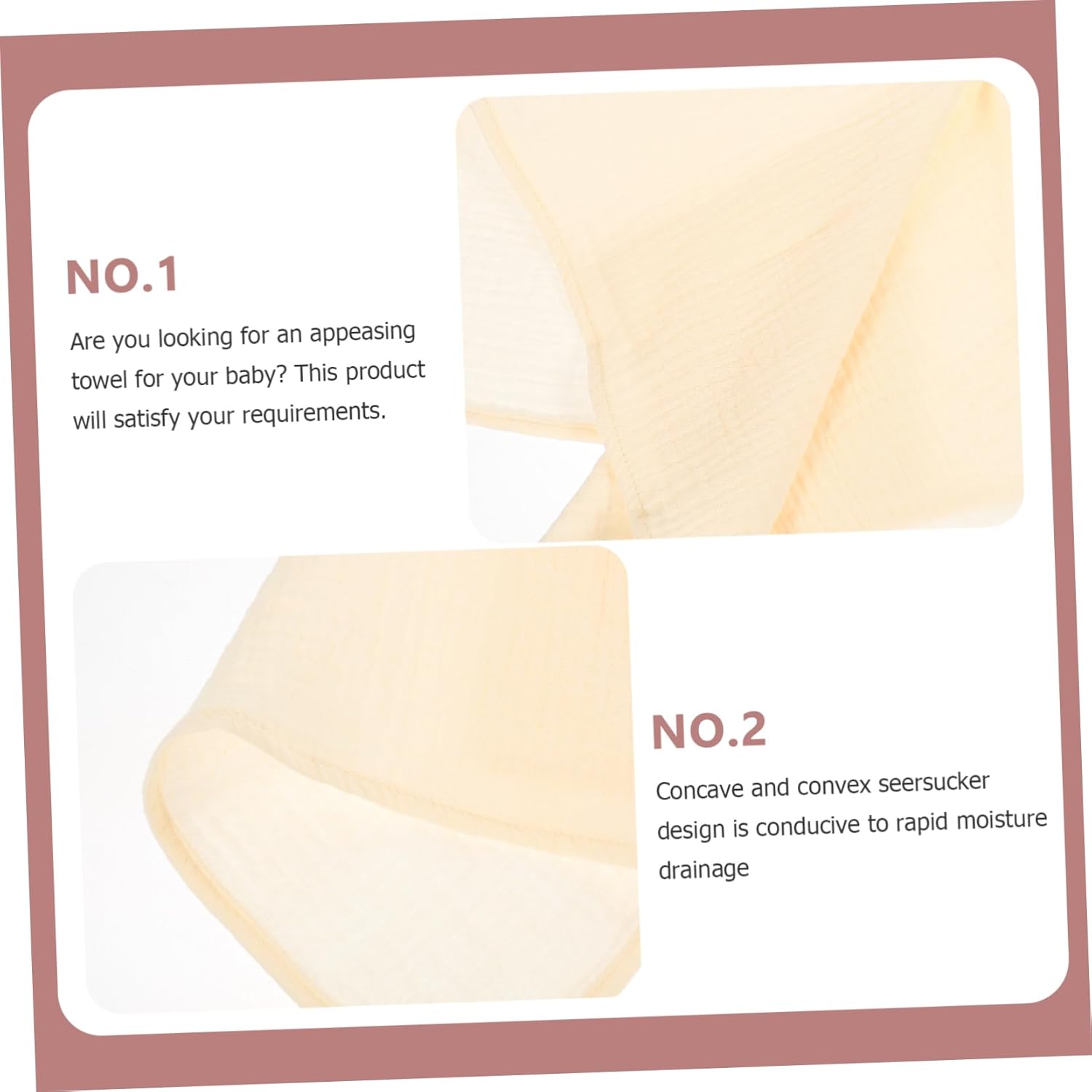 Kisangel Biting Towel Security Blanket for Newborns 1