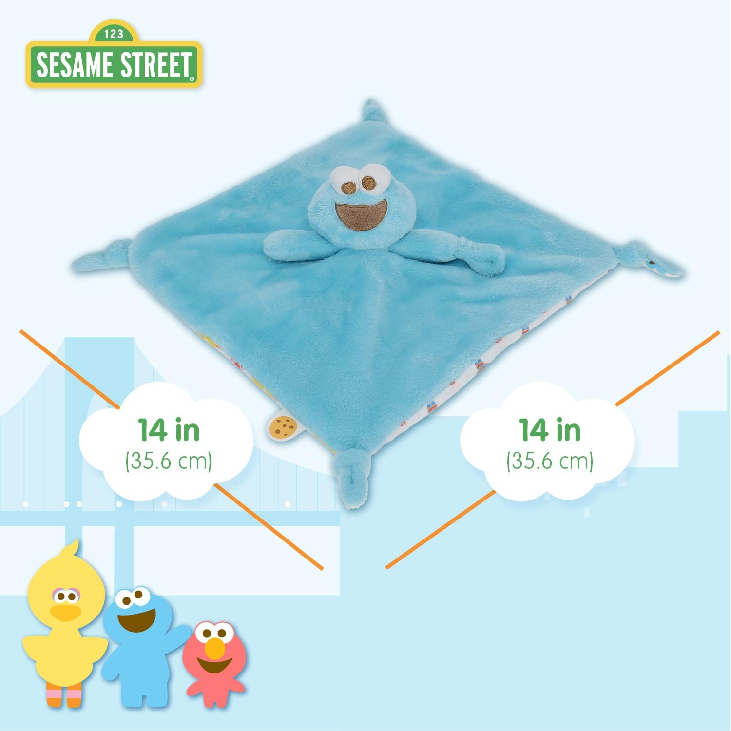 KIDS PREFERRED Sesame Street Cookie Monster Blanket