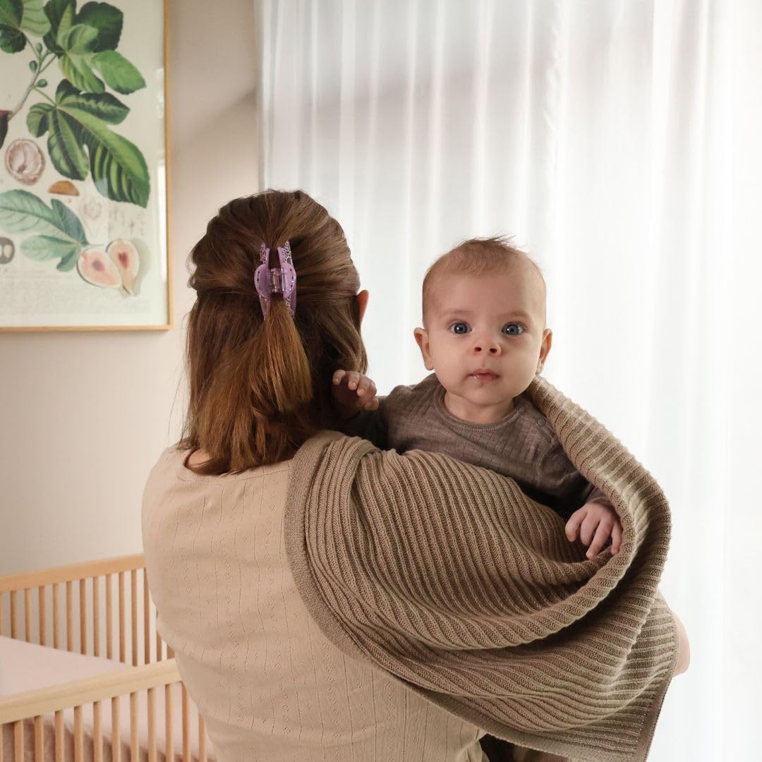 Huxie Organic Cotton Baby Blanket - 30 x 40 Swaddle Blanket