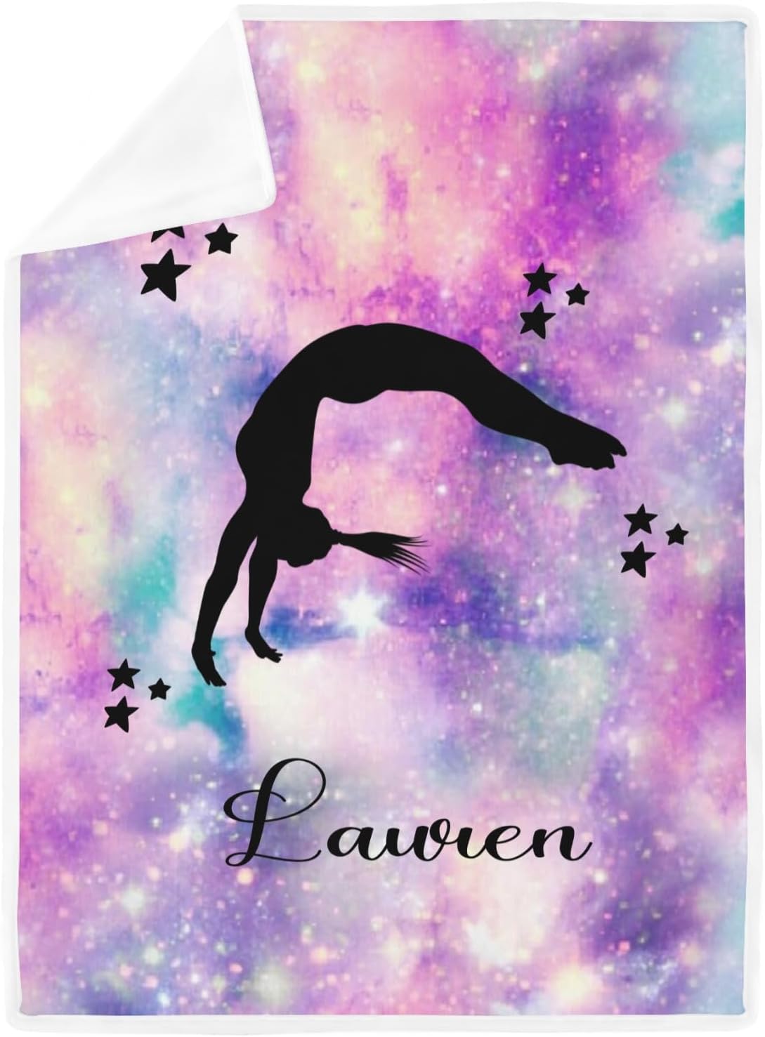 Deven Girl Gymnast Stars Cool Blanket for Toddler