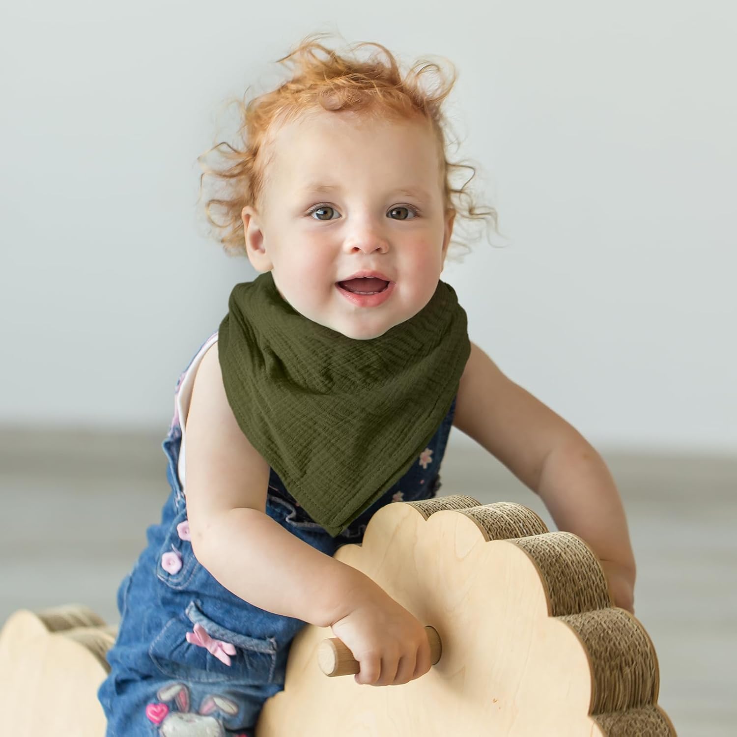 LYRICHOM Muslin Swaddling Blankets 5 Pack Neutral for Newborn Boys Girls