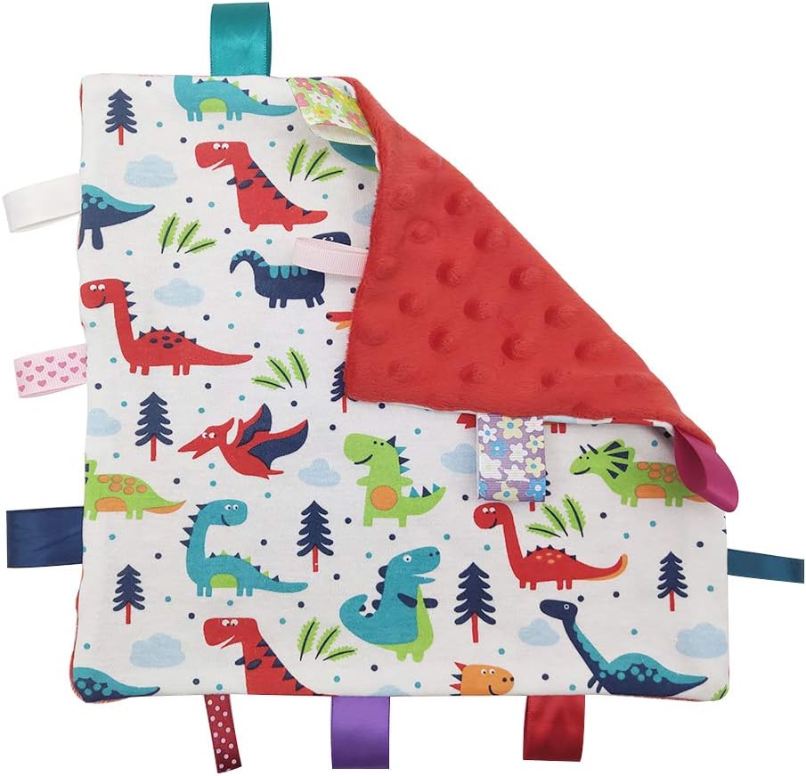 Inchant Baby Security Blanket Dinosaur Pattern