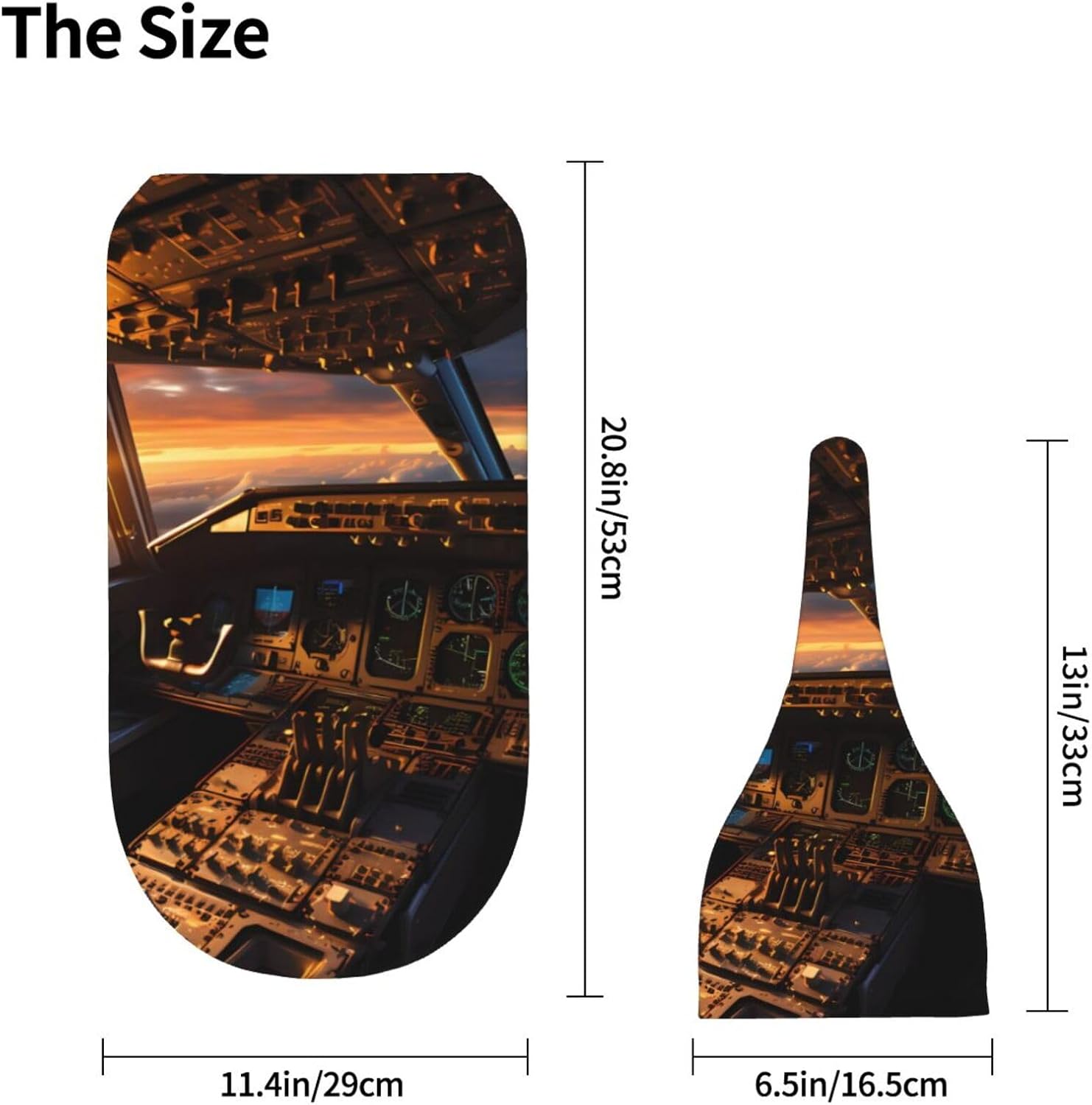 LiuMng Airplane Cockpit Swaddle Blanket Beanie Set for Newborns
