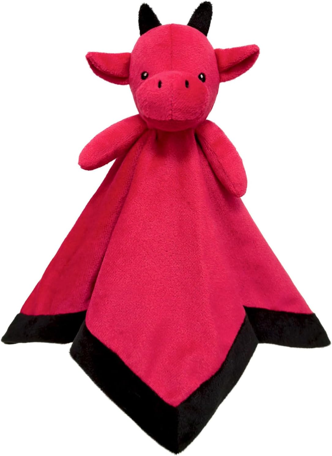 Doindute Baby Red Dragon Security Blanket - 14 Inches Dinosaur Plush Lovey