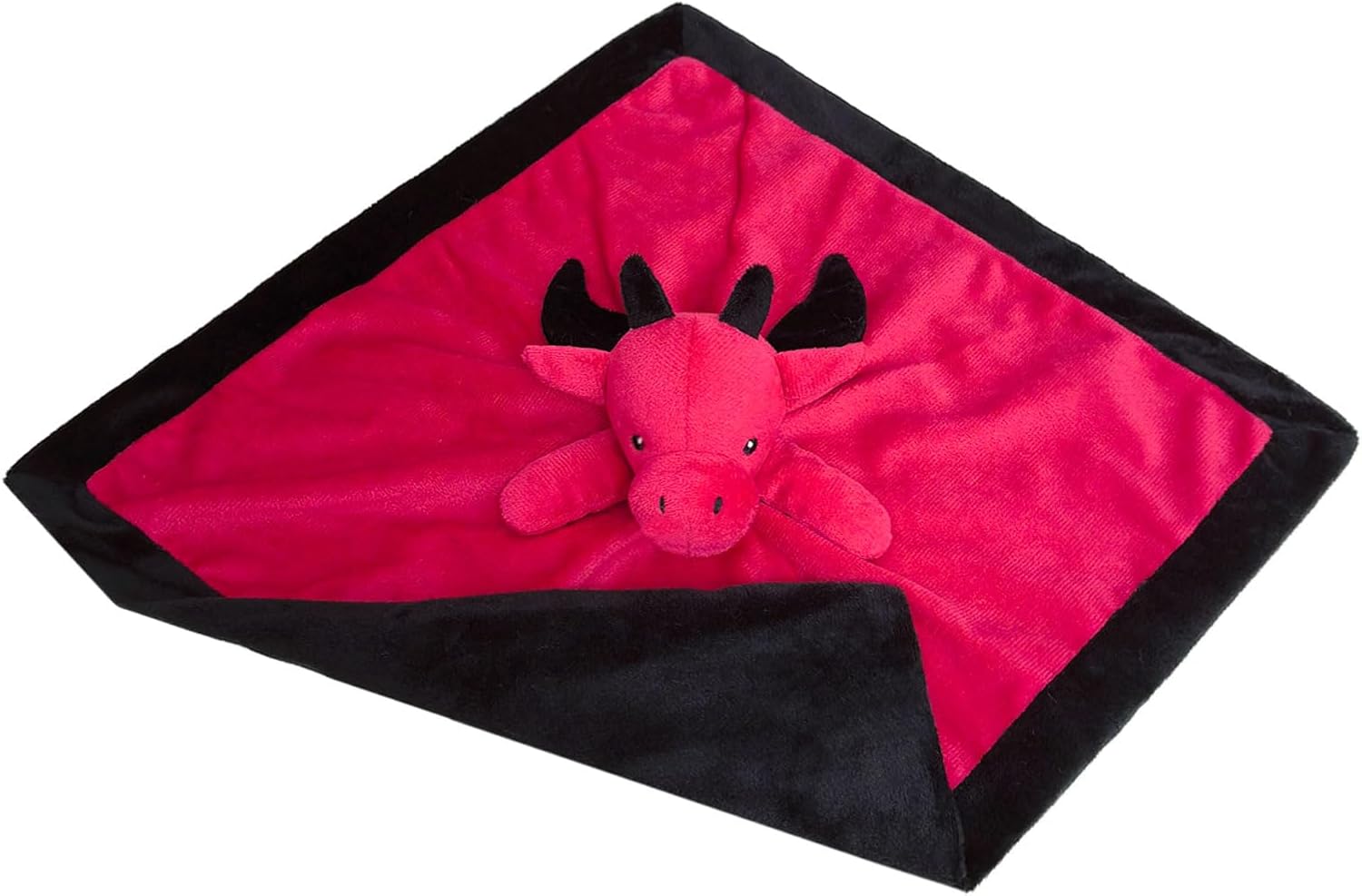 Doindute Baby Red Dragon Security Blanket - 14 Inches Dinosaur Plush Lovey