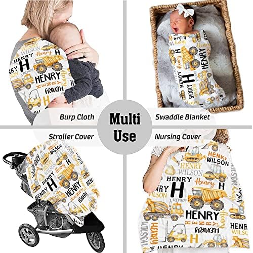 Custom Baby Blanket with Name - Car Theme