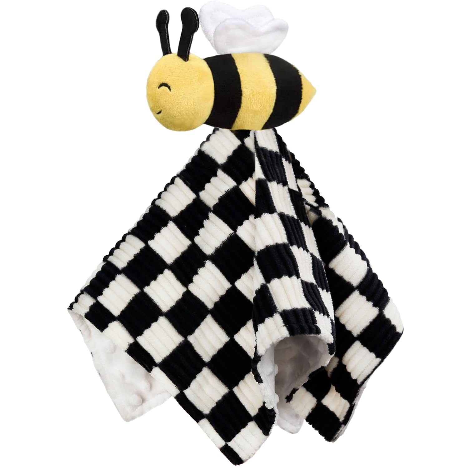 Baby Lovey Blanket with Bee Stuffed Animal 14 Inch