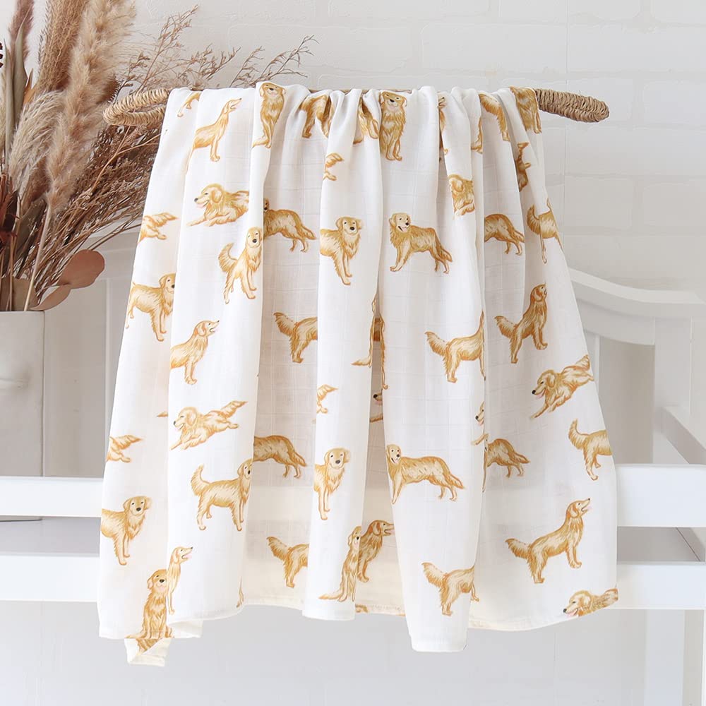 LifeTree Muslin Swaddle Blankets 47x47 Soft and Breathable