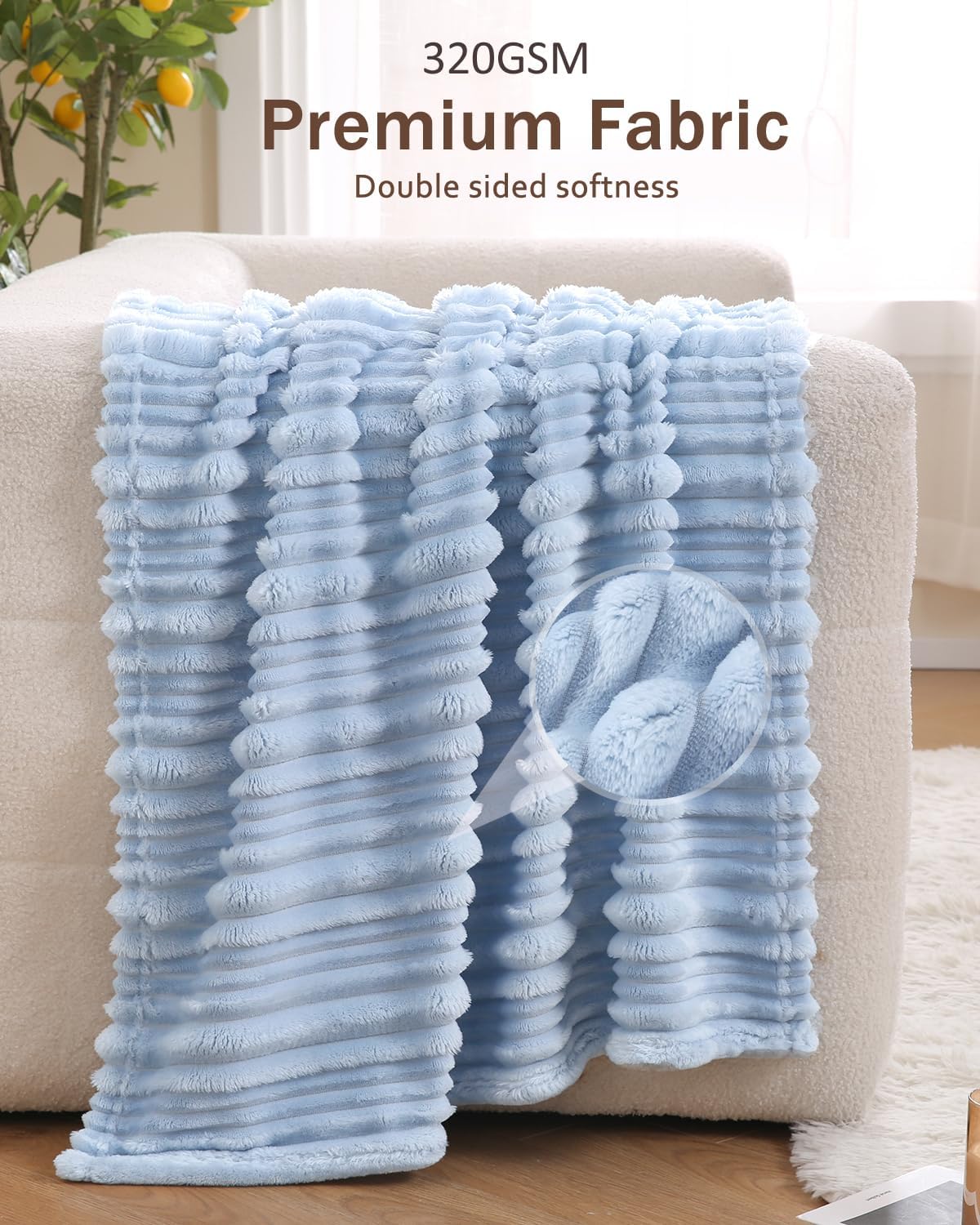 HOMRITAR Baby Blanket 30x40 Inches Ultra Soft Fluffy Fleece