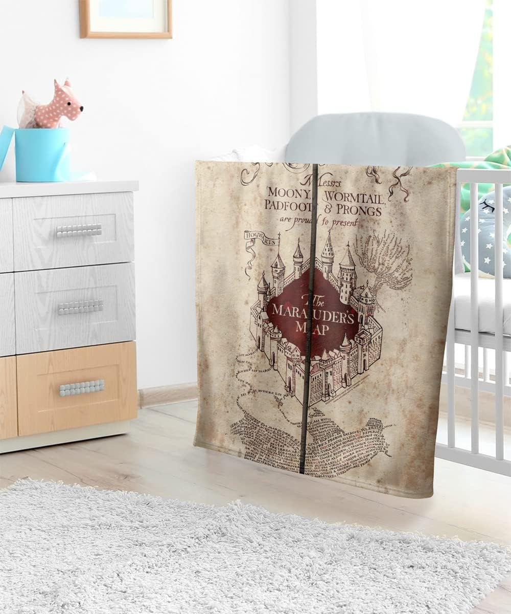 Harry Potter Baby Blanket 30x40 Folded Map Unisex