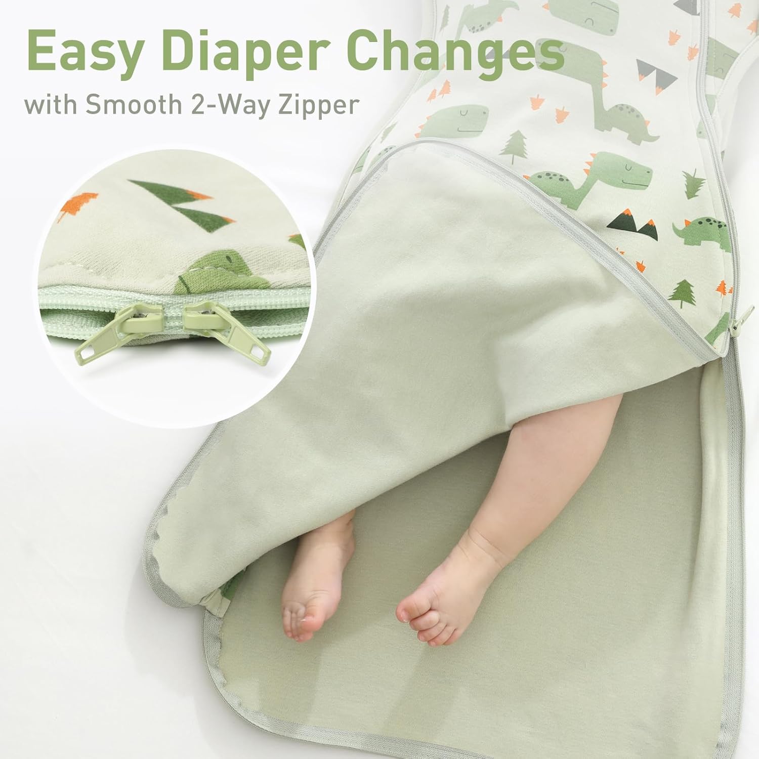 Knirose Swaddle Blanket Sleep Sack 2 Packs with Arms Up Design