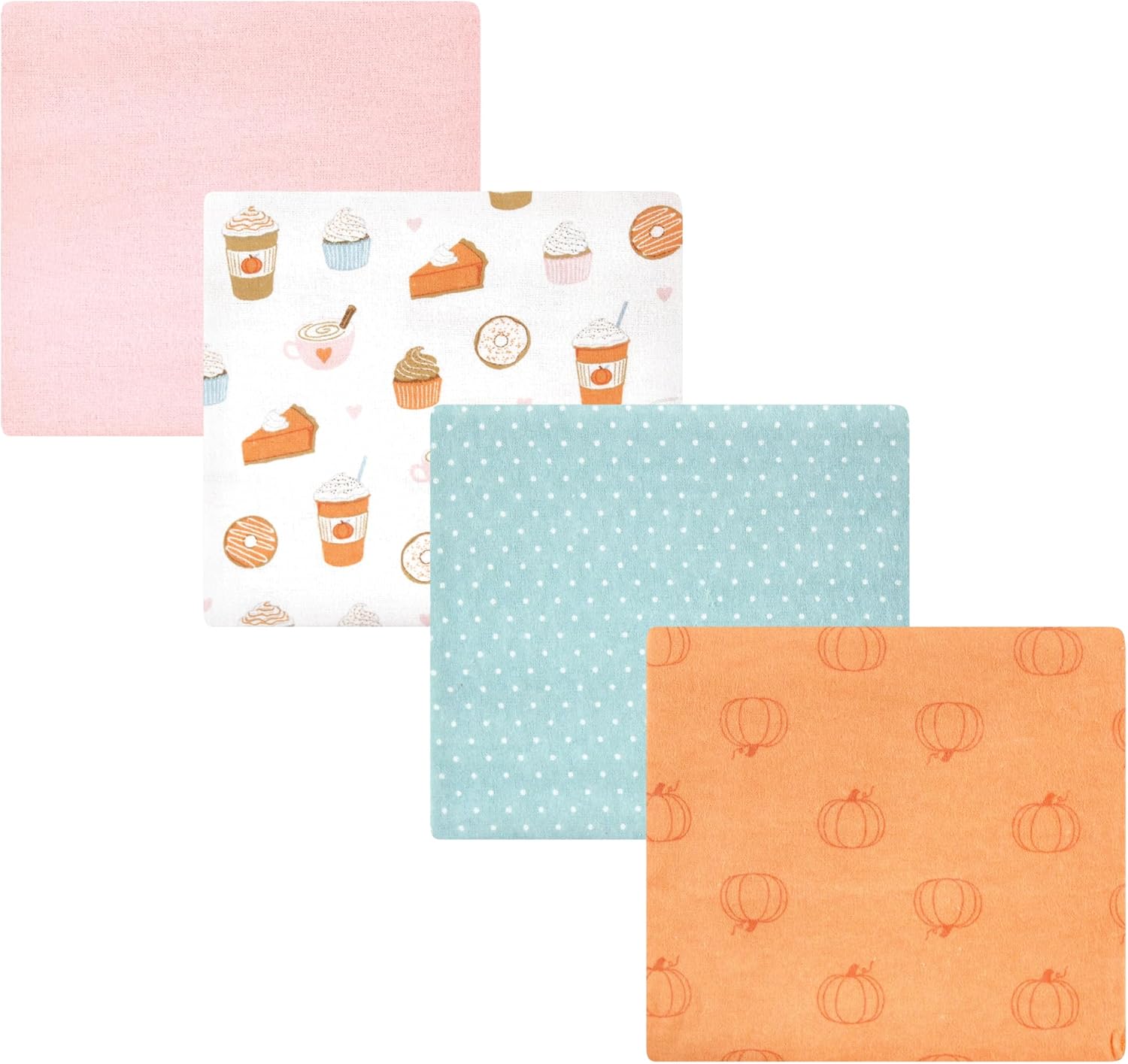 Luvable Friends Little Treasure Flannel Receiving Blankets 4pk
