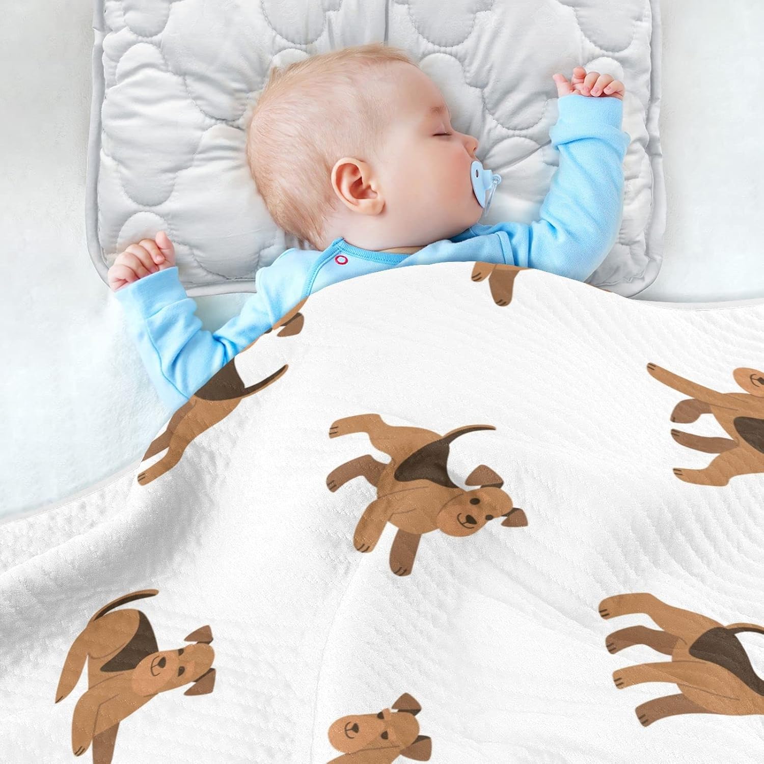 Pigsaly Cartoon Airedale Terrier Baby Blanket 30x40in