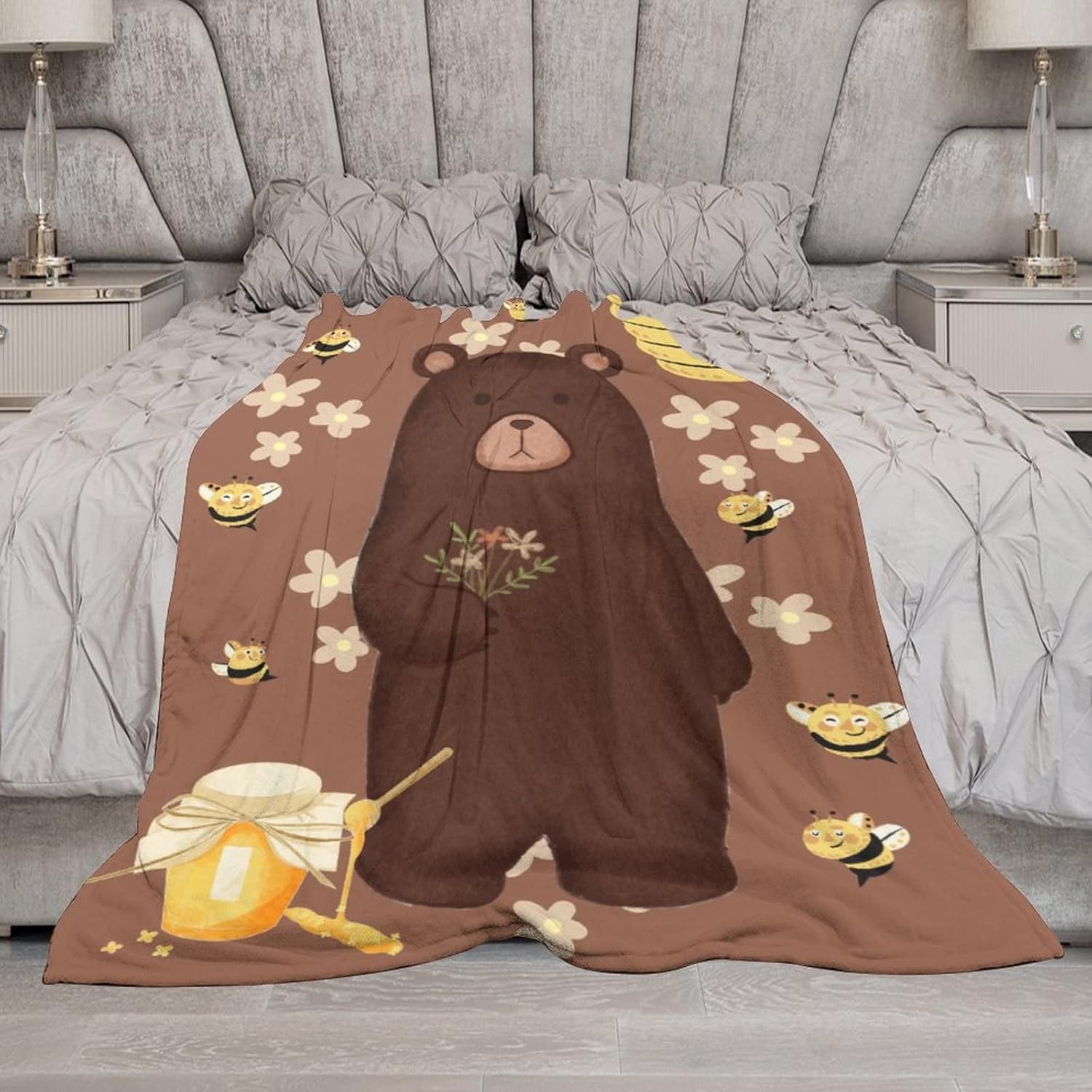 Personalized Baby Blanket with Name 30x40 Inch Custom Throw