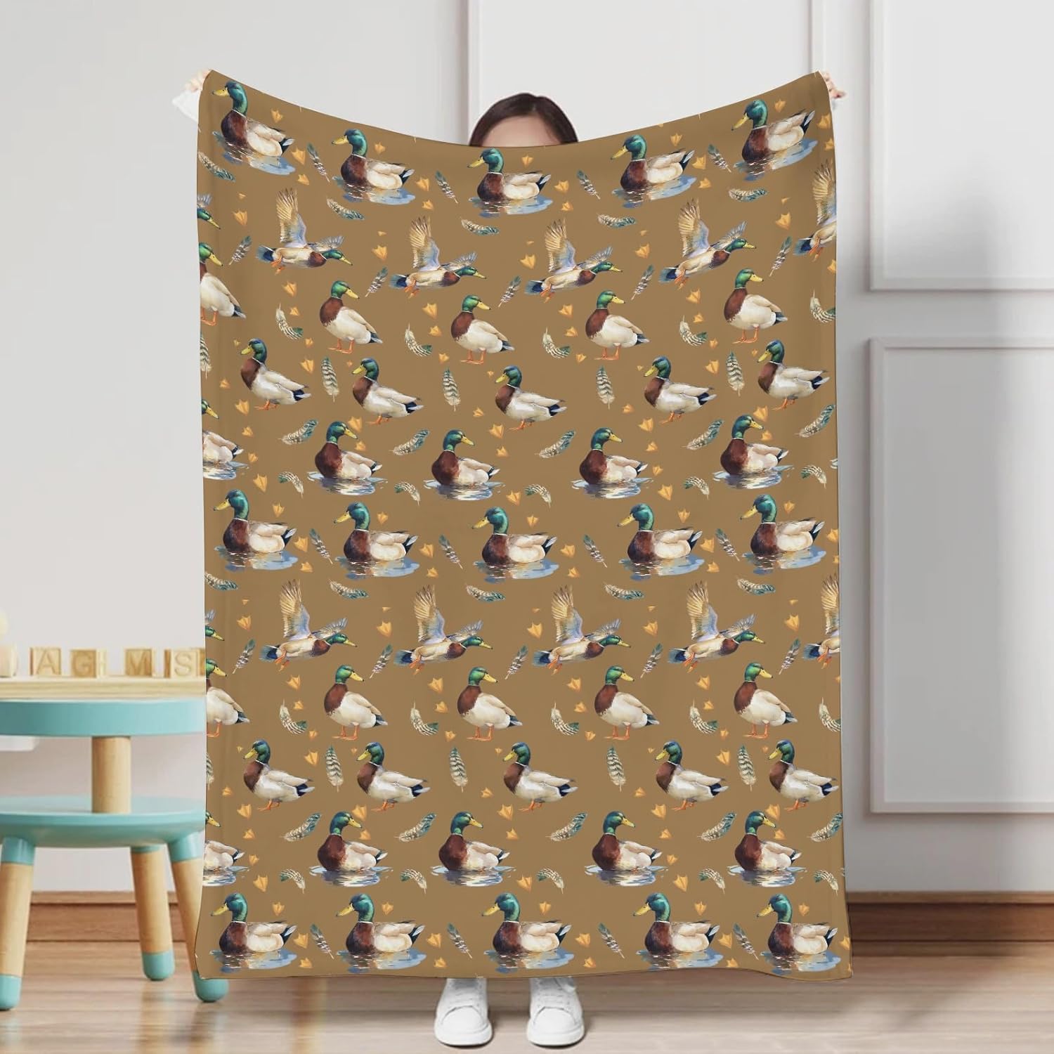 KASTLEE Vintage Duck Hunting Flannel Blanket