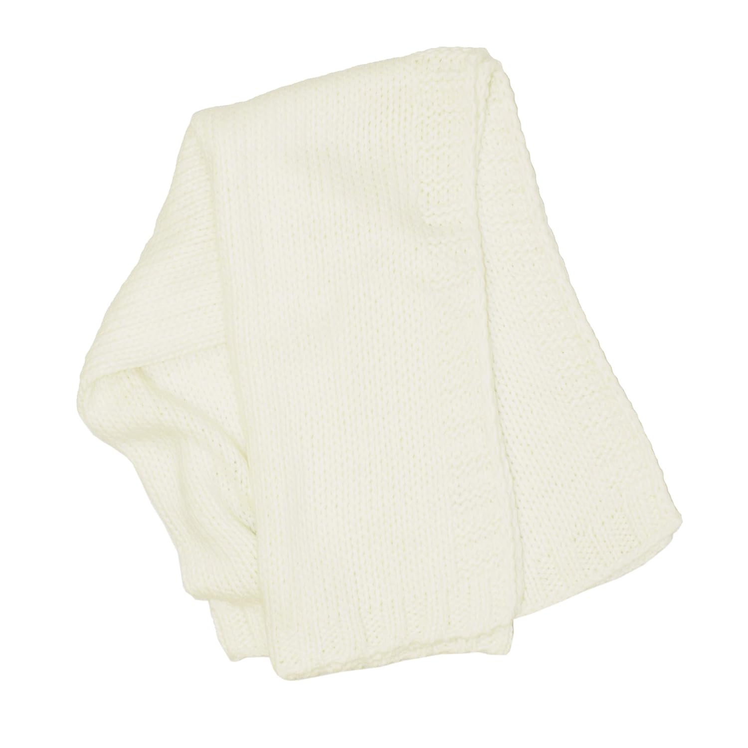 NoJo Kimberly Grant Ivory Large Gauge Cable Knit Blanket