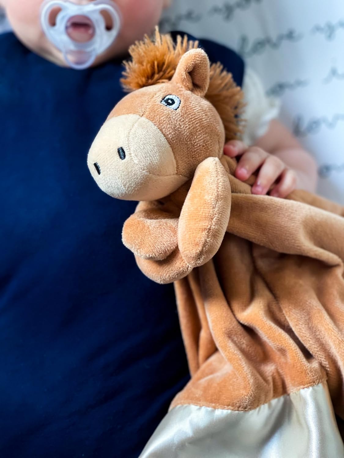 Yikes Twins Horse Lovey Blanket for Baby