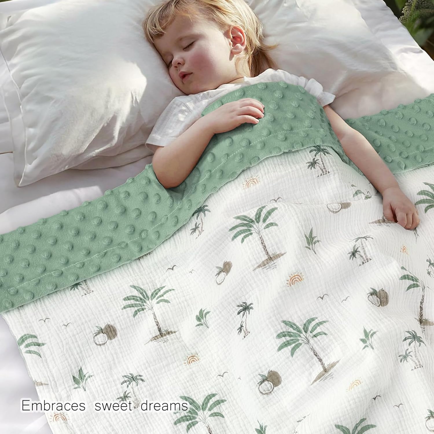 BOPRIO Muslin Baby Blanket 30x40 Inch