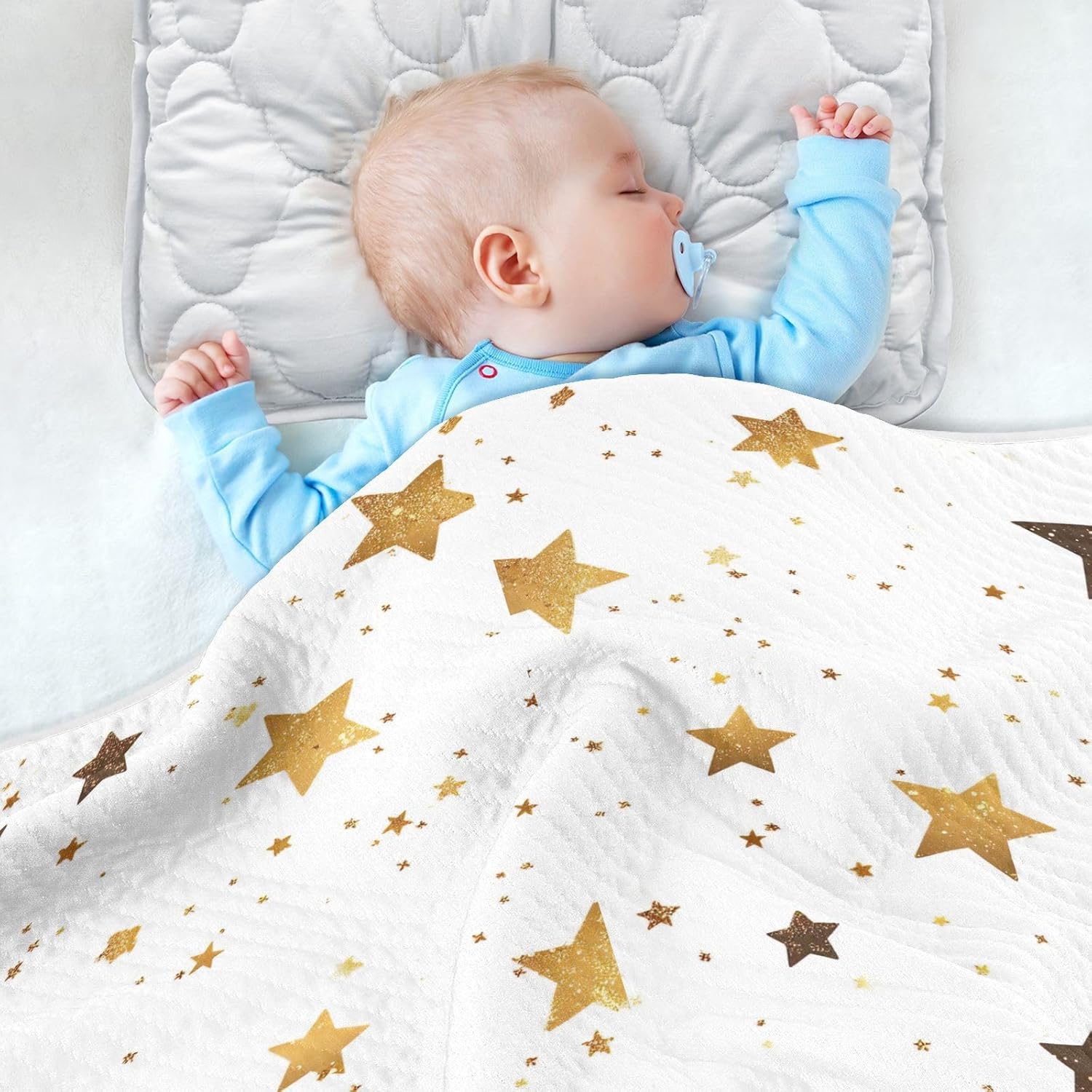Cotton Baby Blanket Soft Cozy Throw for Toddler 30x40 - Christmas Pine Branches