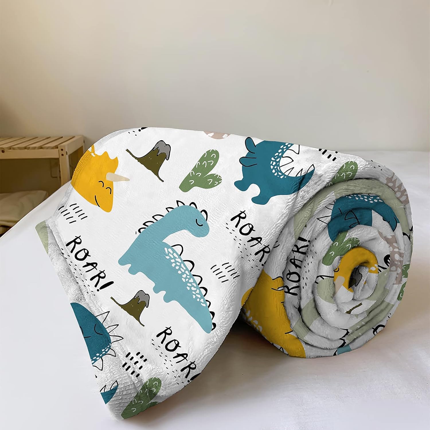 Dinosaur Kids Blanket 300 GSM Fleece 50x40 Inch