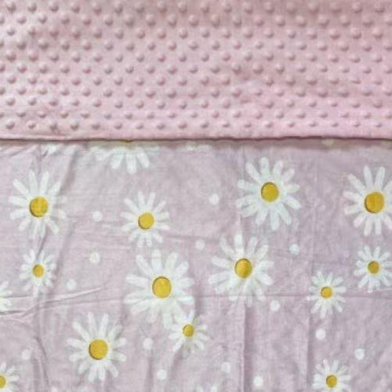 CLOSOCKEY Baby Blanket Daisy 30x40 Inch Double Layer Minky