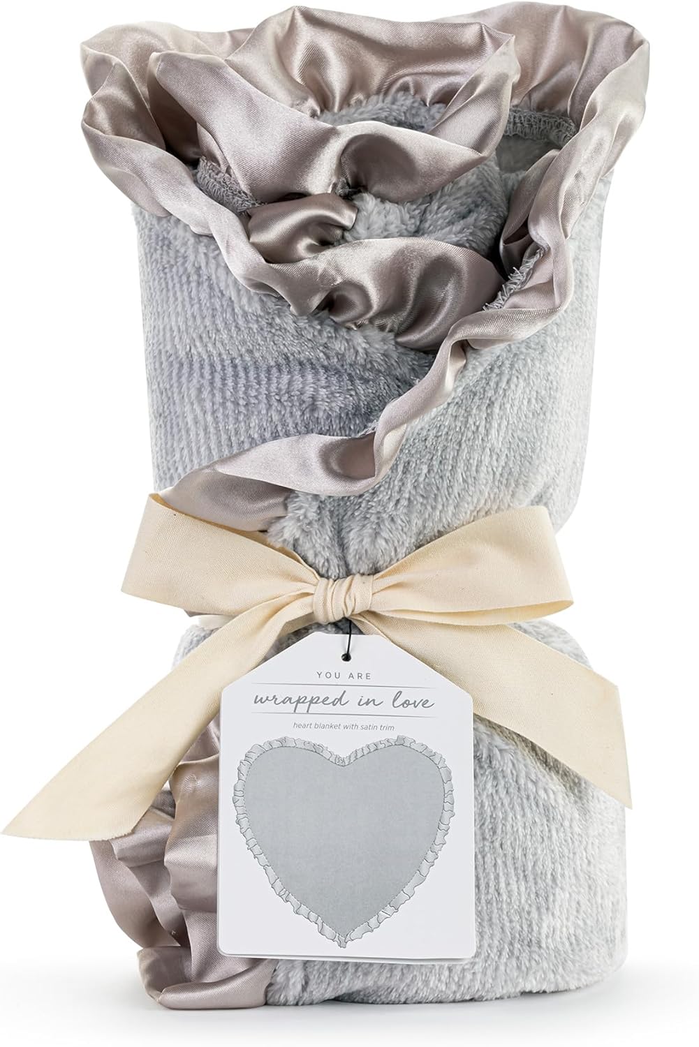 DEMDACO Wrapped in Love Heart Shaped Baby Blanket