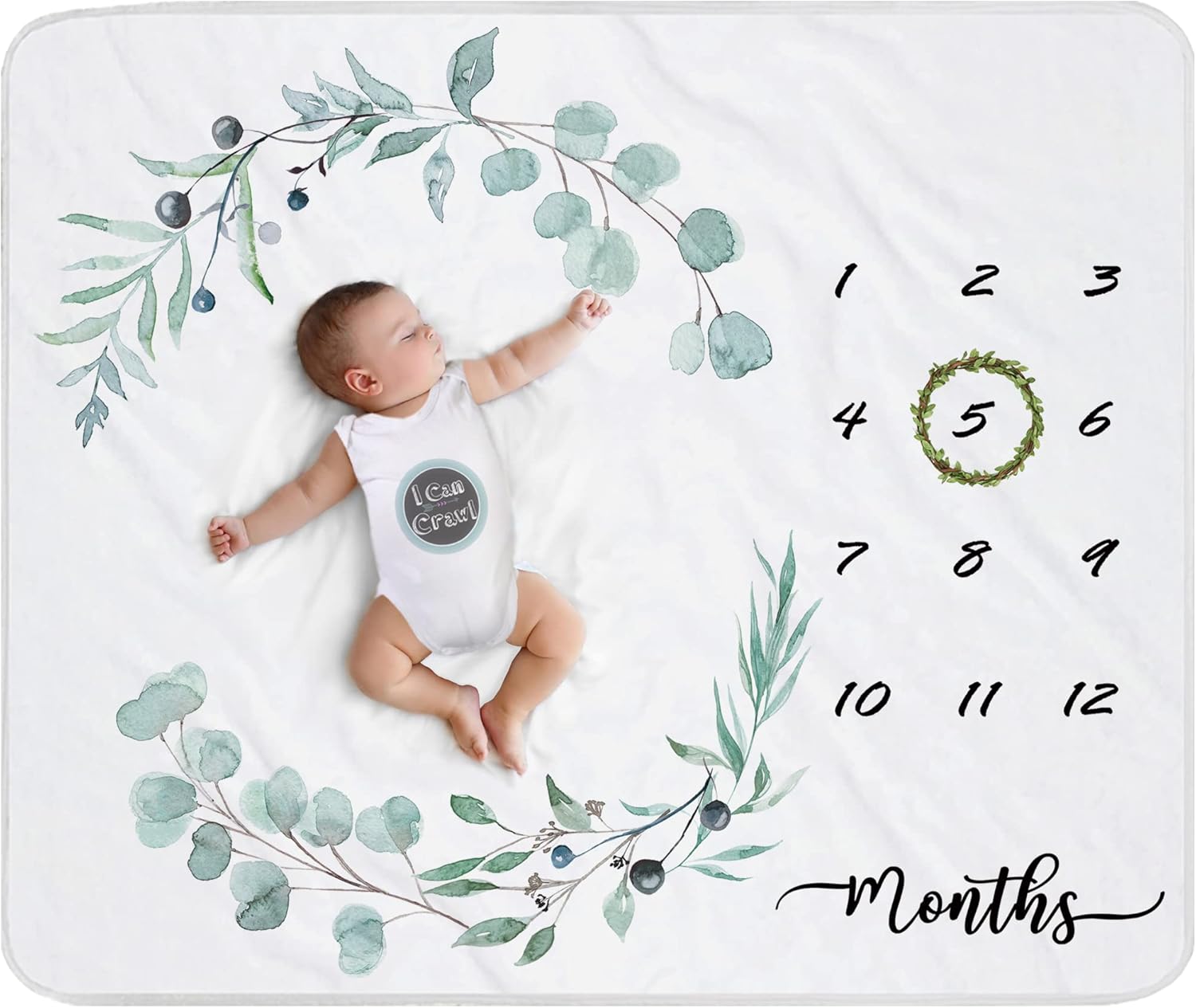 Fundich Baby Milestone Blanket for Newborn 45x40