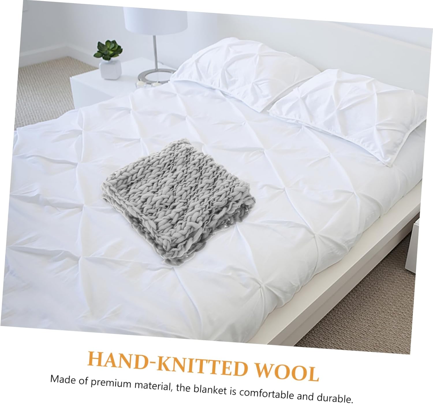 Veemoon 1pc Handmade Knitting Wool Blanket for Newborn Photography 1