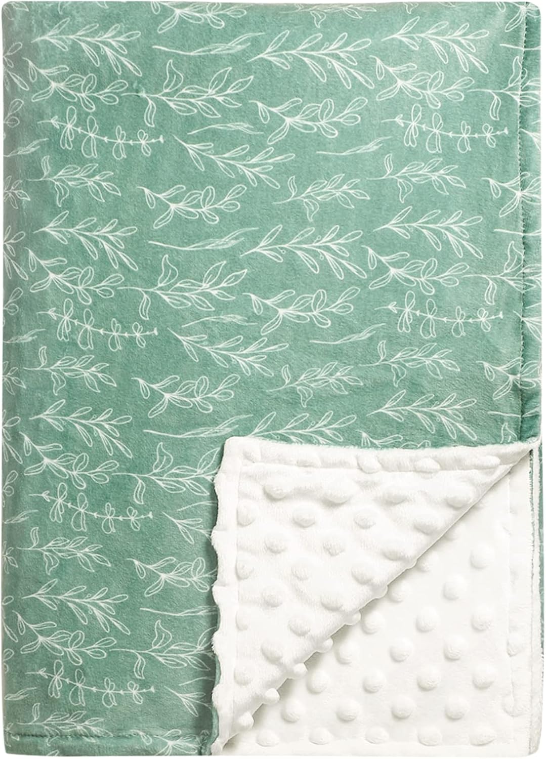 HNHUAMING Green Sage Baby Blanket 30x40 Inch