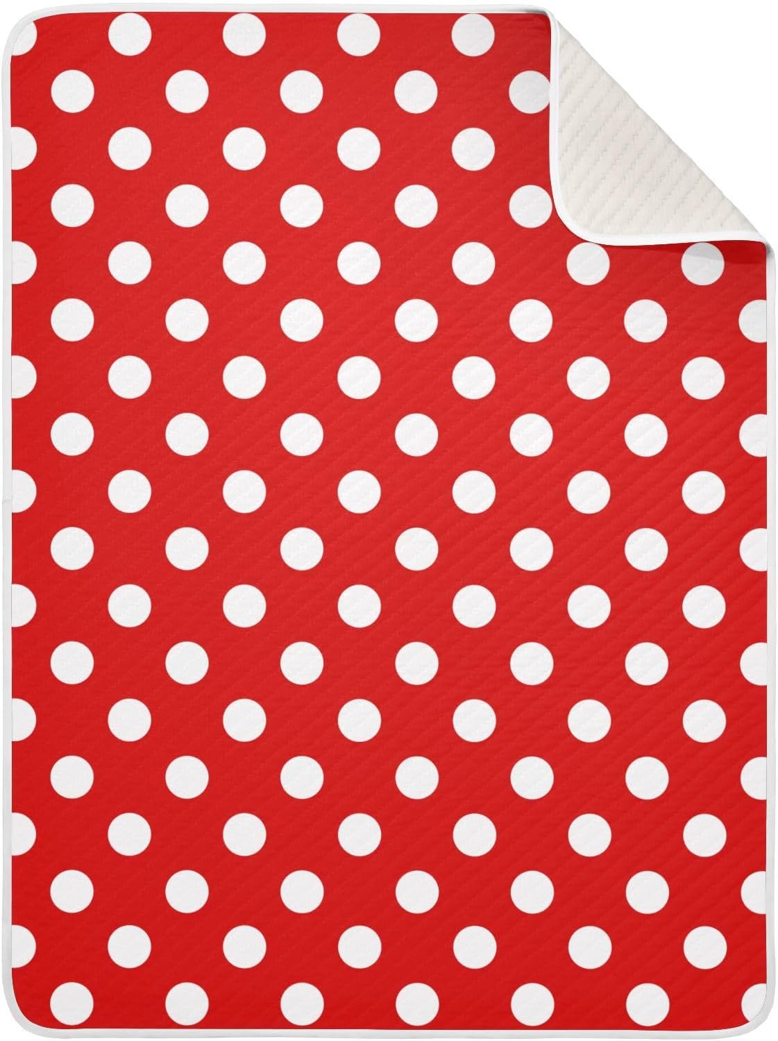 Emelivor Polka Dot Baby Blanket for Girls Boys