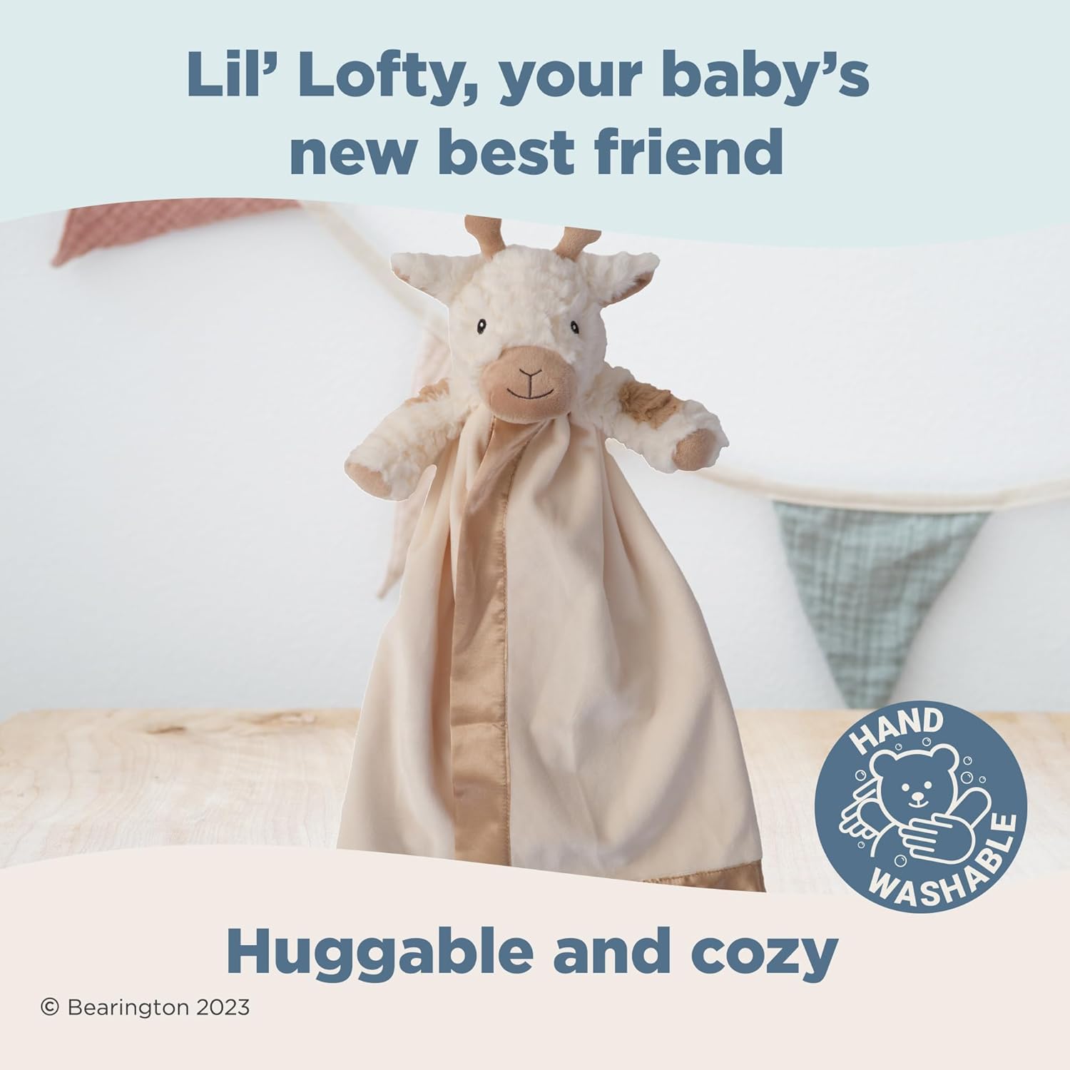 Bearington Lil Lofty 18 in Giraffe Lovey Security Blanket
