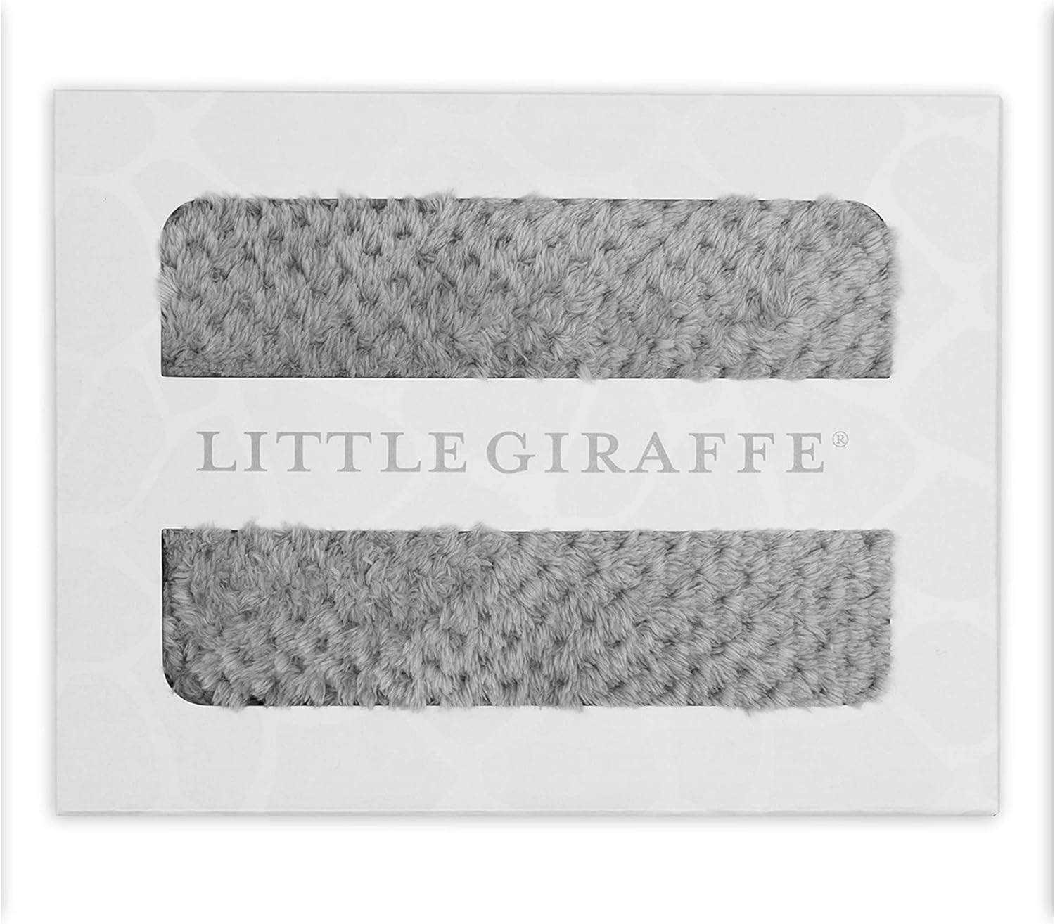 Little Giraffe Honeycomb Baby Blanket 29 x 35 Silver