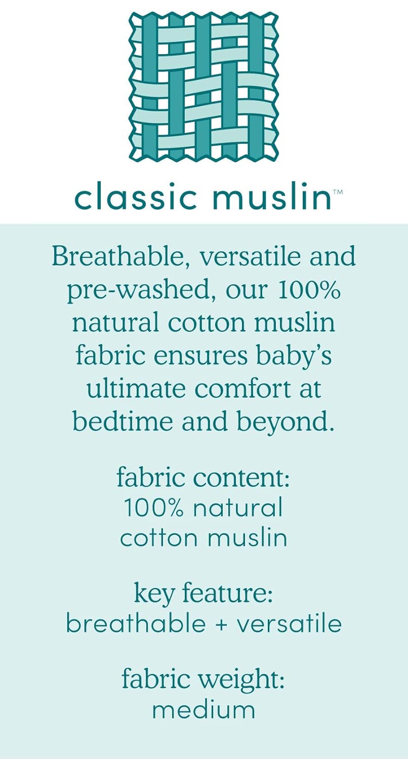 aden anais 4-Layer Cotton Muslin Baby Blanket with Koala Medallion
