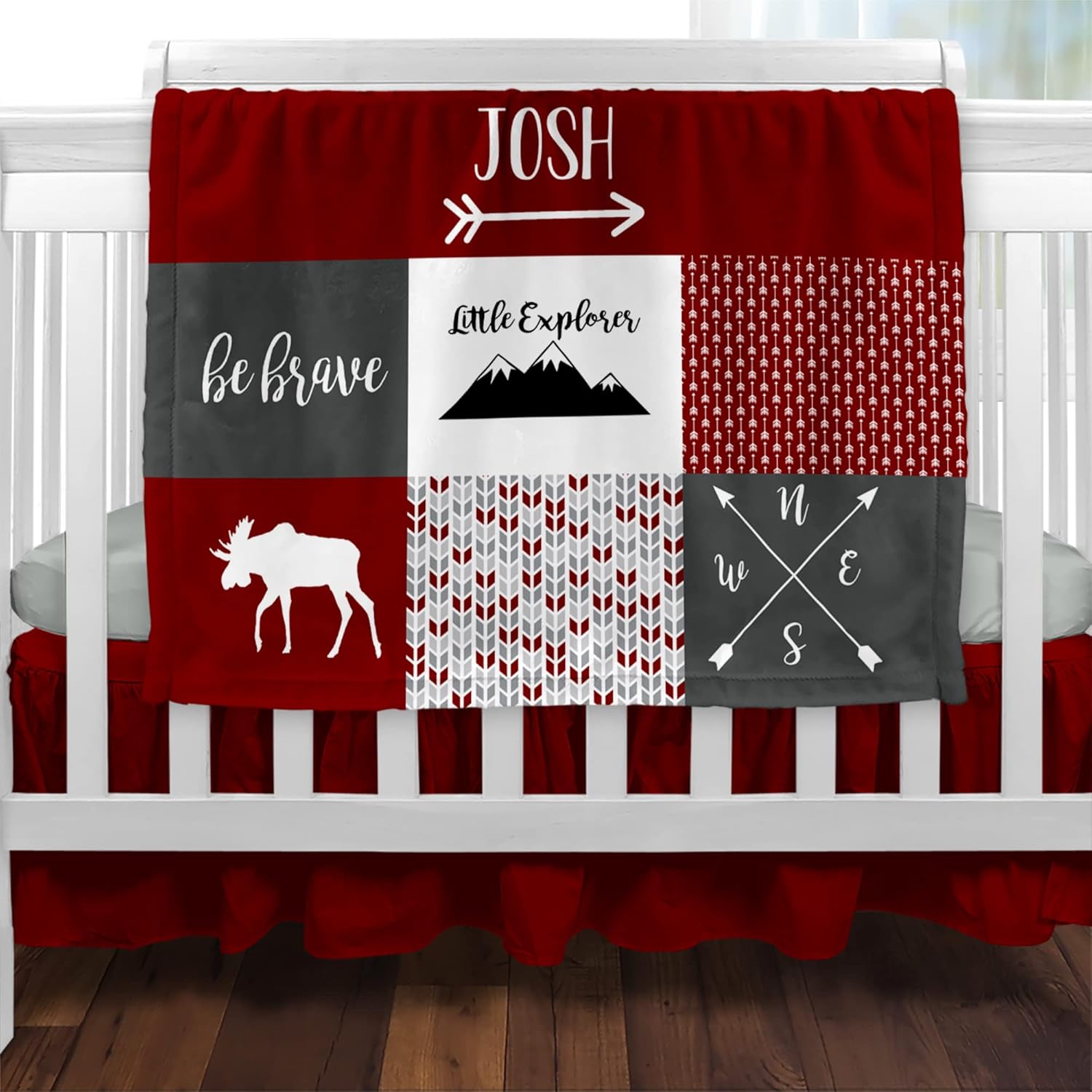 Personalized Woodland Baby Blanket for Boys