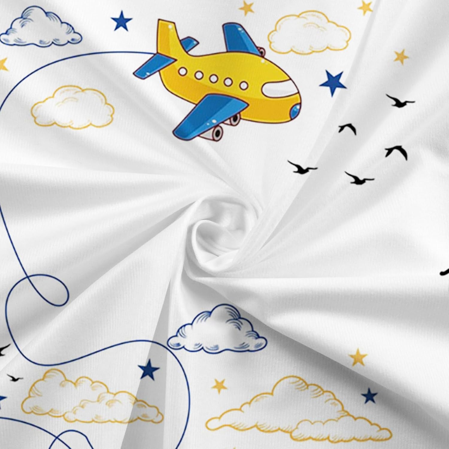 CSFOTO Airplane Baby Milestone Blanket 60 x 40 with Frames