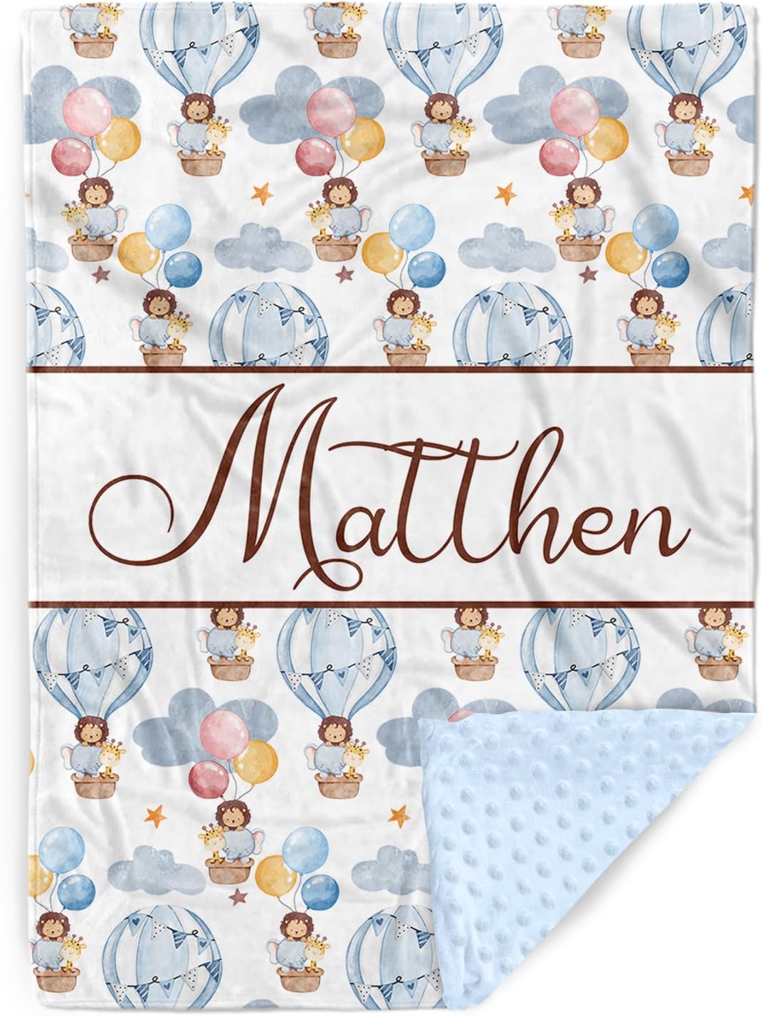 YISMEET Personalized Baby Blanket with Name