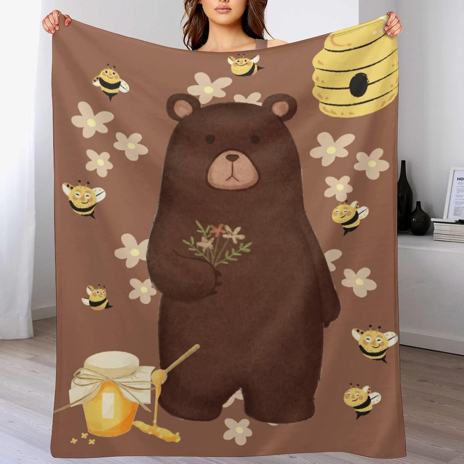Personalized Baby Blanket with Name 30x40 Inch Custom Throw