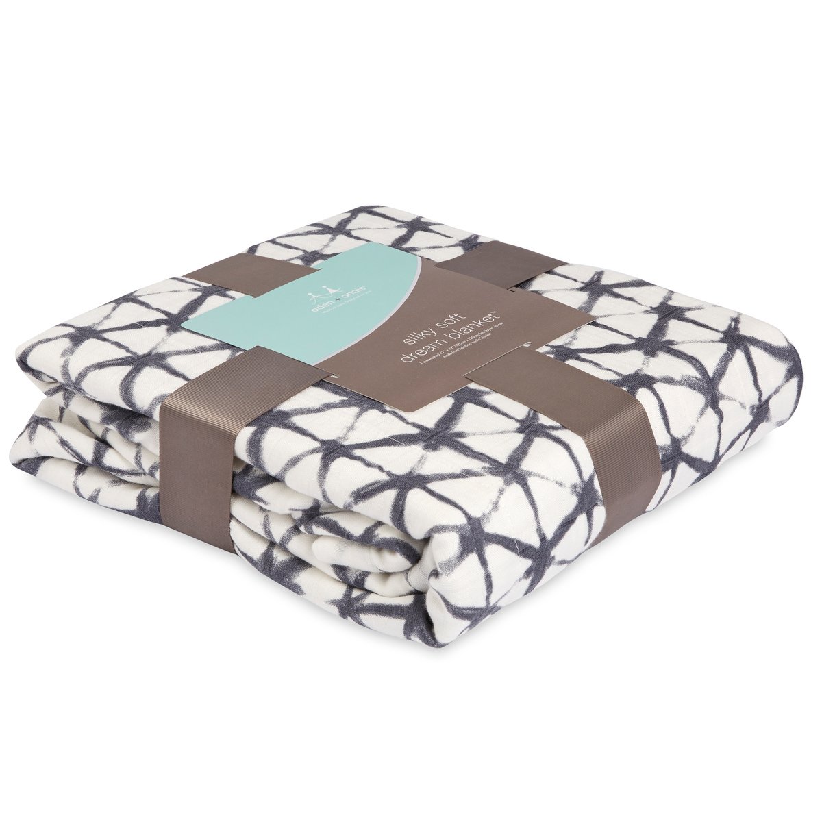 aden anais Bamboo Muslin Blanket - Grey 47x47 inches