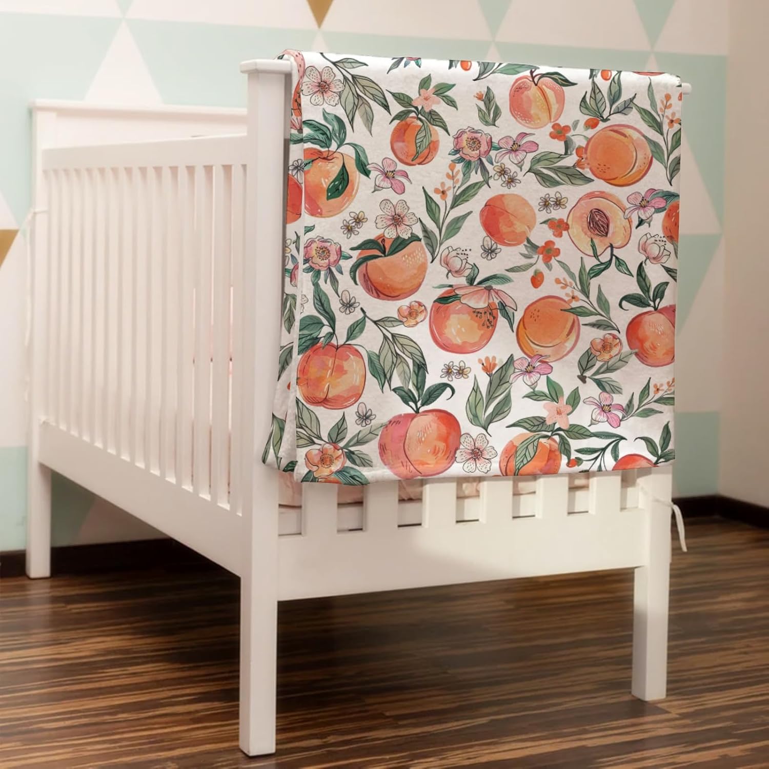 Hwmmbh Vintage Peach Flannel Baby Blanket 60x80