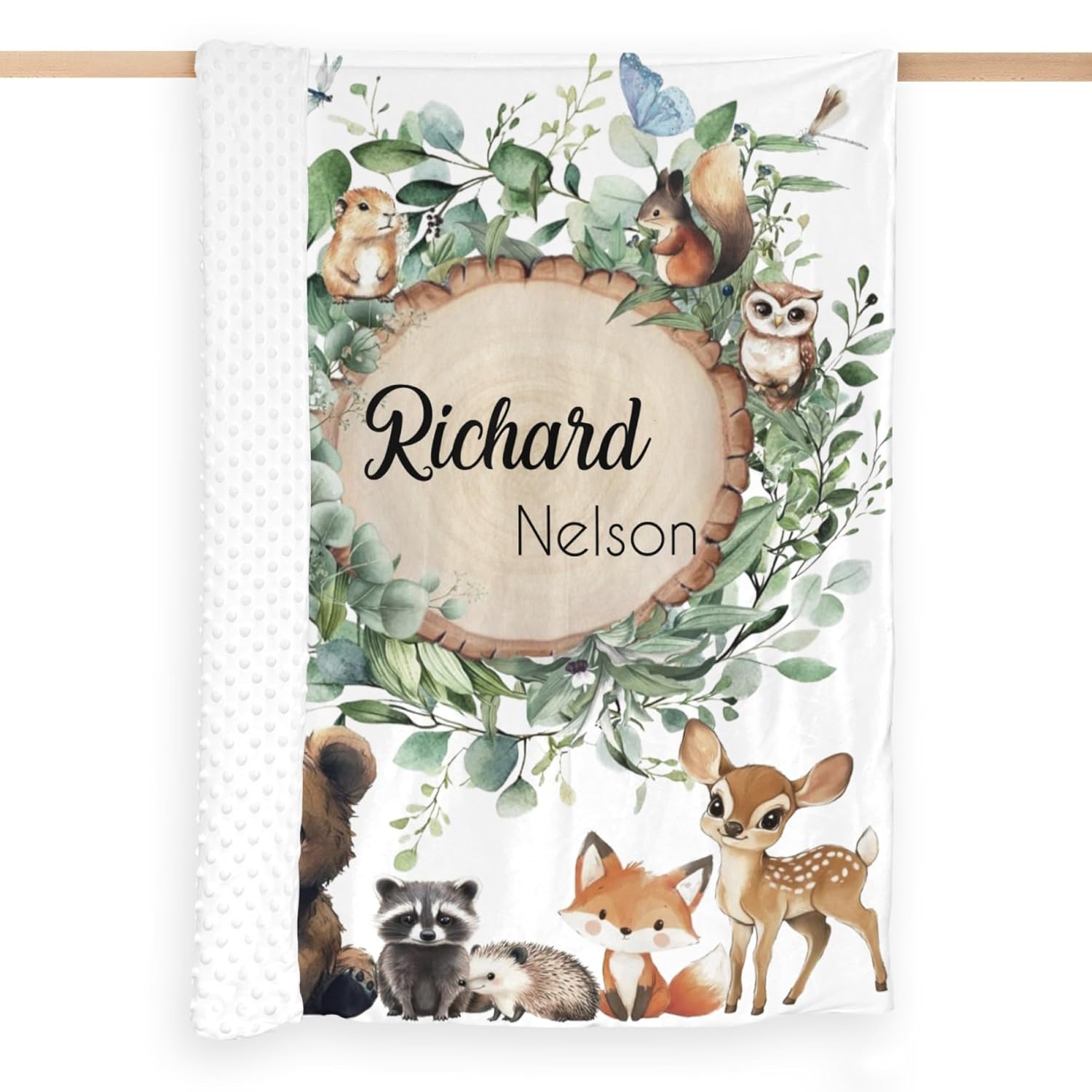 Perarts Personalized Baby Blanket with Name 35x45in