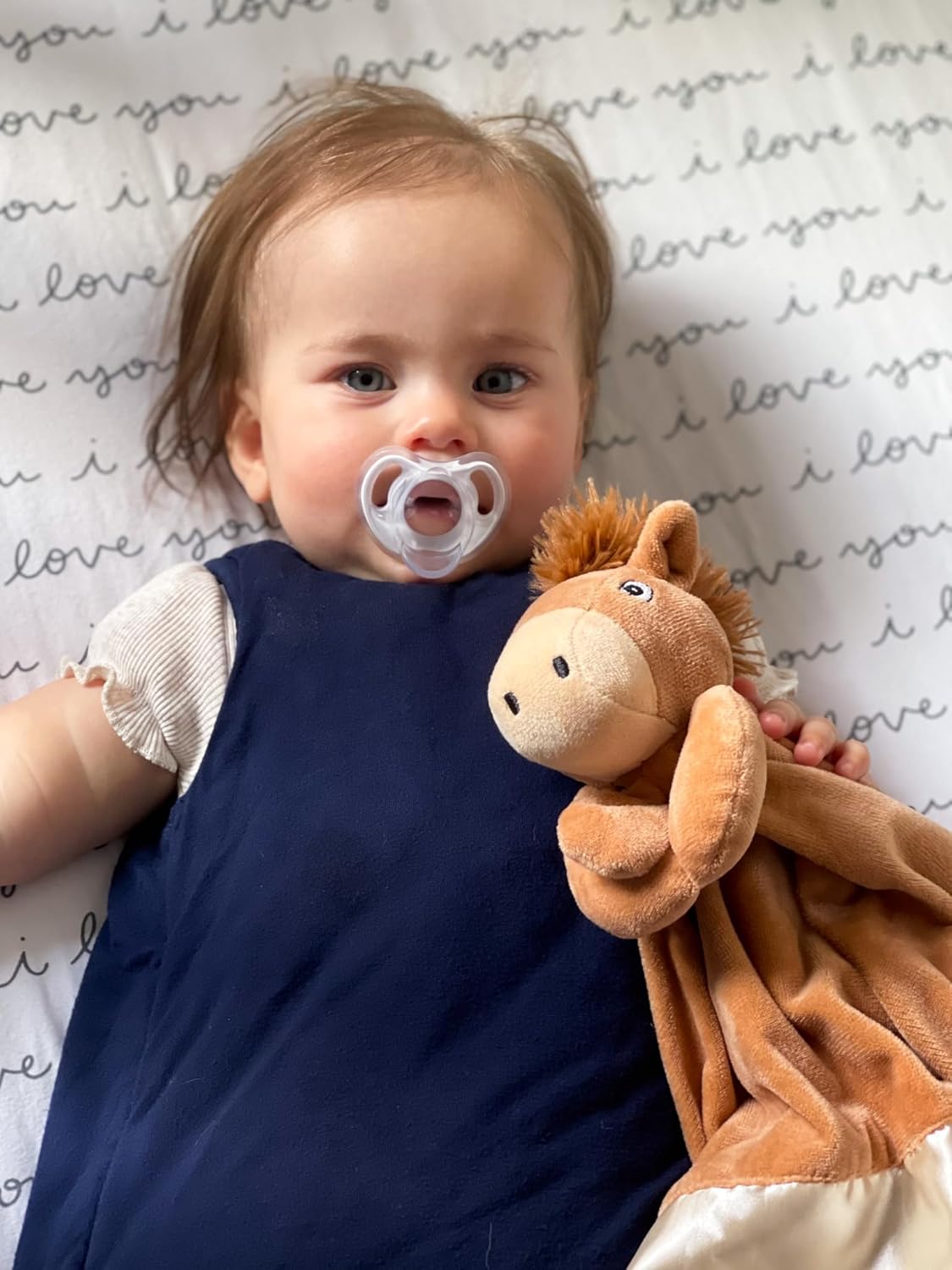 Yikes Twins Horse Lovey Blanket for Baby