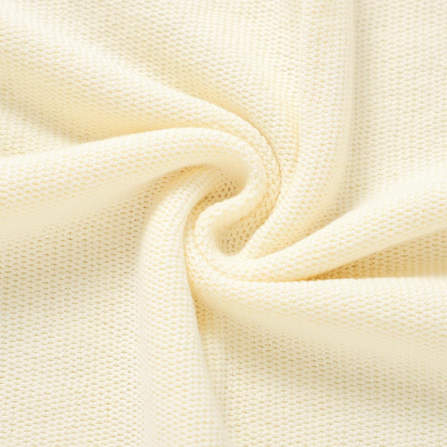 Hadetoto Newborn Baby Blanket Soft Cozy Cotton Knit