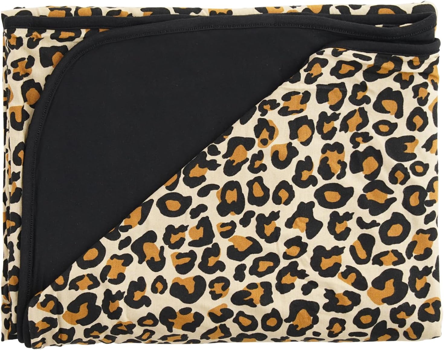 EASWEET Baby Blanket - Leopard Tan 47x47 Soft Stretchy Quilt